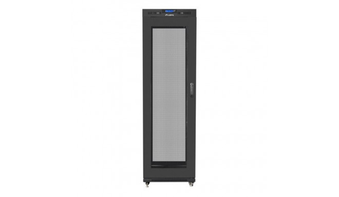 Installation cabinet rack 19 42U 600x800 black, perforated lcd door (flat pack)