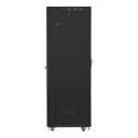 Installation cabinet rack 19 42U 600x800 black, perforated lcd door (flat pack)