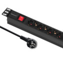Qoltec pikendusjuhe for Rack 1U 16A PDU 6x Schuko 2m
