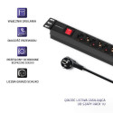 Qoltec pikendusjuhe for Rack 1U 16A PDU 6x Schuko 2m