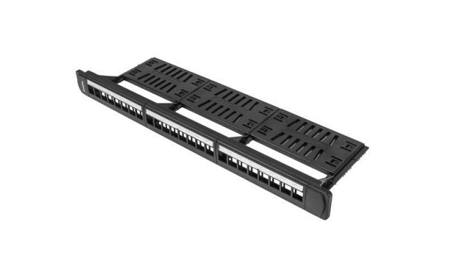 Lanberg PPKS-1124-B patch panel 1U