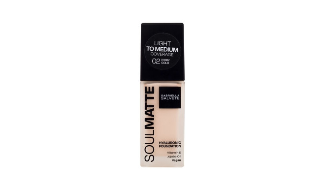 Gabriella Salvete Soulmatte Hyaluronic Foundation (30ml) (02C Ivory Cold)