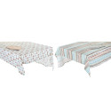 Laudlina ja salvrätikud DKD Home Decor 2 Ühikut 150 x 150 x 0,5 cm Hall Taevasinine
