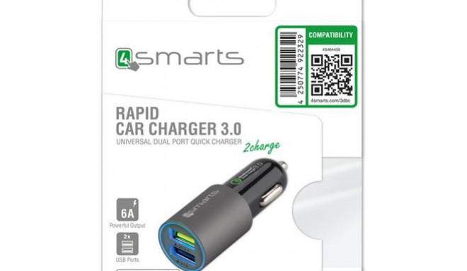 4smarts 4S464458 Universal Black Lightning Fast charging Auto