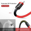 Baseus Type-C Cafule cable 2A, 3m Red/Red (CATKLF-U09)
