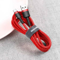 Baseus Type-C Cafule cable 2A, 3m Red/Red (CATKLF-U09)