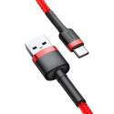Baseus Type-C Cafule cable 2A, 3m Red/Red (CATKLF-U09)