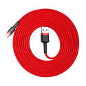 Baseus Type-C Cafule cable 2A, 3m Red/Red (CATKLF-U09)
