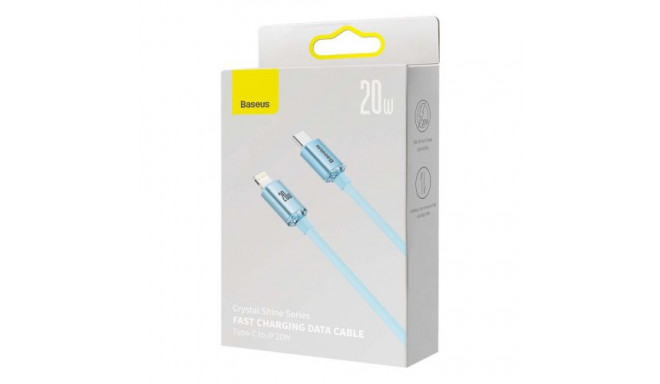 Baseus Type-C - Lightning cable Crystal Shine Series Lightning Fast Charging Power Delivery 20W 1,2m