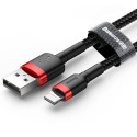 Baseus Lightning Cafule Cable 2A, 3m Red/Black (CALKLF-R91)