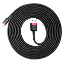 Baseus Lightning Cafule Cable 2A, 3m Red/Black (CALKLF-R91)