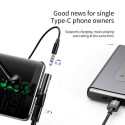 Baseus Converter L41 Type-C (input) for Type-C + 3.5 mm connector Black (CATL41-01)