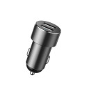 Baseus Car charger One to Two Cigarette Lighter(dual- lighter 80W+dual USB 3.1A) Black (CRDYQ-01)