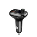 Baseus Car Charger Bluetooth FM Transmitter S-13, BT. 5.0, 10m Range, USB-A QC 12V/ 2.4A, USB-A 5V/ 