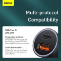 Baseus Car Charger Golden Contactor Pro Dual Quick Charger U+C, PD 3.0, QC 4+, SCP FCP AFC (With Typ