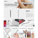 Baseus Tablet Tool Pen Golden Cudgel Capacitive Stylus Pen Silver (ACPCL-0S)