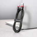 Baseus Type-C Cafule Cable 3A 0.5m Red + Black (CATKLF-A91)