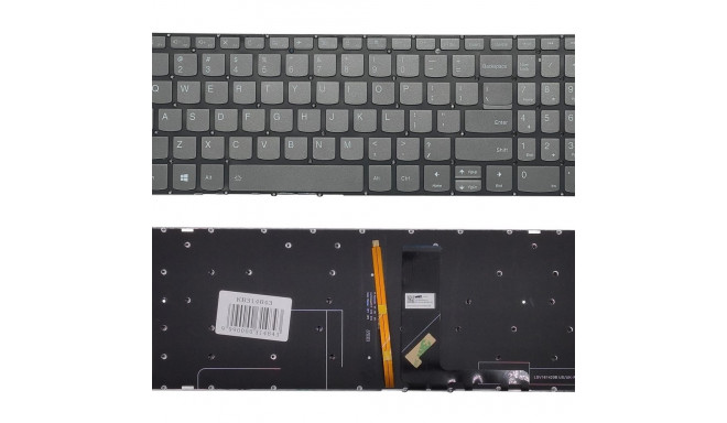 Keyboard LENOVO IdeaPad 520-15ikb, red backlit, US