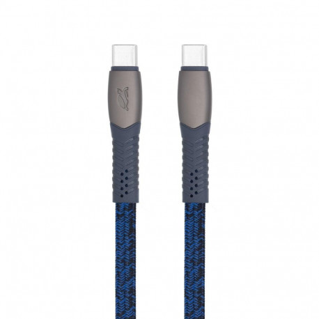 CABLE USB-C TO USB-C 1.2M/BLUE PS6105 BL12 RIVACASE