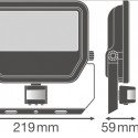 LED prožektors ar kustības sensoru 50W, 4000K