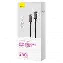 Baseus cable Tungsten PD USB-C - USB-C 1,0m black 240W