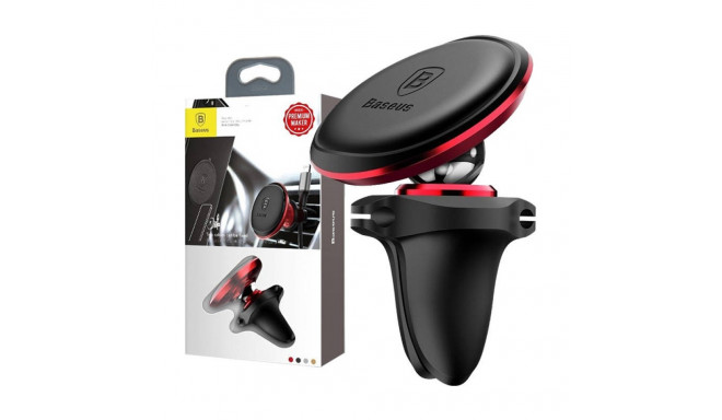 Car Mount Holder Baseus Magnetic Air Vent Red OS