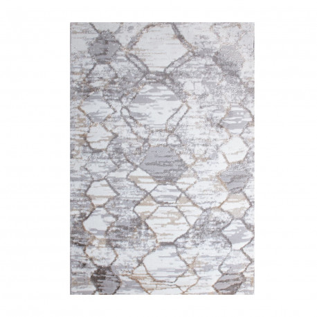 Carpet SALAMANCA-3, 100x150cm, silver/white