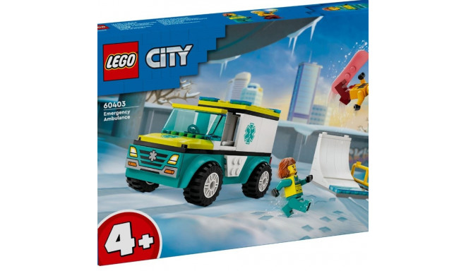 LEGO City 60403 Emergency Ambulance and Snowboarder