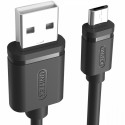 USB - microUSB CABLE 2.0 2M, M/M; Y-C455GBK