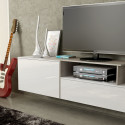 Cama TV cabinet SIGMA 3 180 white/white gloss + sonoma oak Cama TV cabinet SIGMA 3 180 white/white gloss + sonoma oak