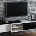 Cama TV cabinet SIGMA1 180 white/black gloss