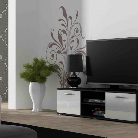 Cama TV stand SOHO 140 black/white gloss
