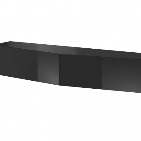 Cama TV stand VIGO SLANT 180cm (2x90) black/black gloss