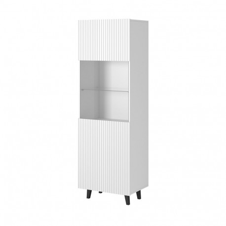 vitrineekapp PAFOS 60x40x182 cm valge matt