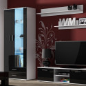 Cama display cabinet SOHO S6 2D2S white/black gloss