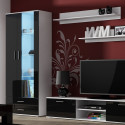Cama display cabinet SOHO S6 2D2S white/black gloss