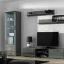 Cama display cabinet SOHO S1 grey/grey gloss