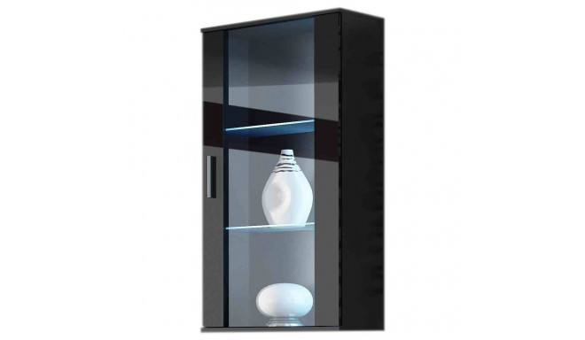 Cama rippuv vitriinkapp SOHO must/must läikiv