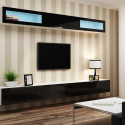 Cama Cabinet VIGO "90" glass 90/35/32 white/black gloss