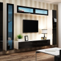 Cama Cabinet VIGO "90" glass 90/35/32 white/black gloss