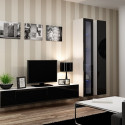 Cama Glass-case VIGO '180' 180/40/30 white/black gloss