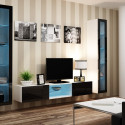 Cama Glass-case VIGO '180' 180/40/30 white/black gloss