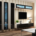 Cama Glass-case VIGO '180' 180/40/30 white/black gloss