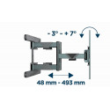 Gembird WM-80ST-01 Full-motion TV wall mount, 40”-80” (50 kg)