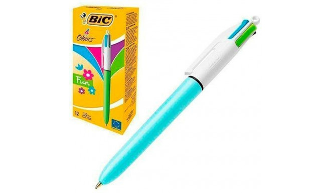 Biro pastapliiatsite komplekt Bic Fun Sinine Valge (12 Tükid, osad)