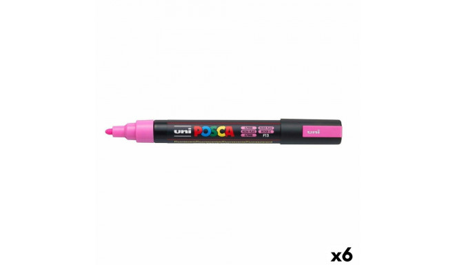 Fluorestseeruv Marker POSCA PC-5M Roosa (6 Ühikut)
