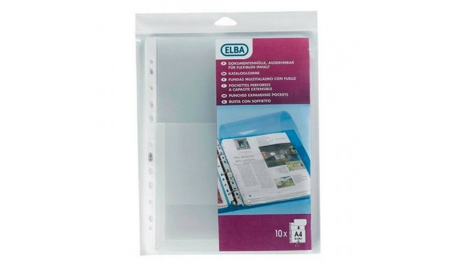 Covers Elba Bellows 100 Pieces Pack Transparent A4 (10 Pieces)