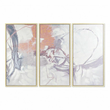 3 attēlu komplekts DKD Home Decor 180 x 4 x 120 cm Abstrakts Urbāns