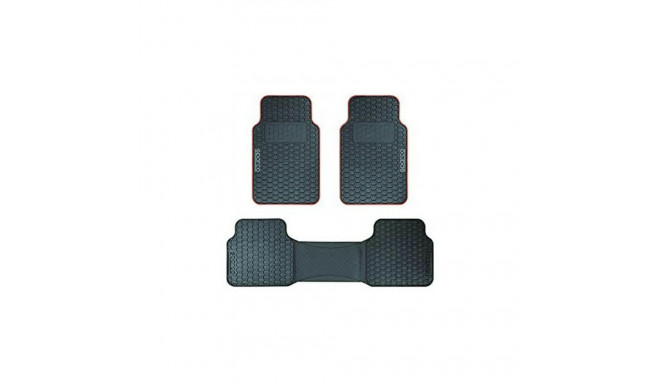 Car Floor Mat Set Sparco SPCF500RD Black/Red Black Red (3 pcs)