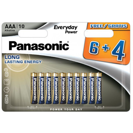 Panasonic Everyday Power patarei LR03EPS/10BW (6+4)